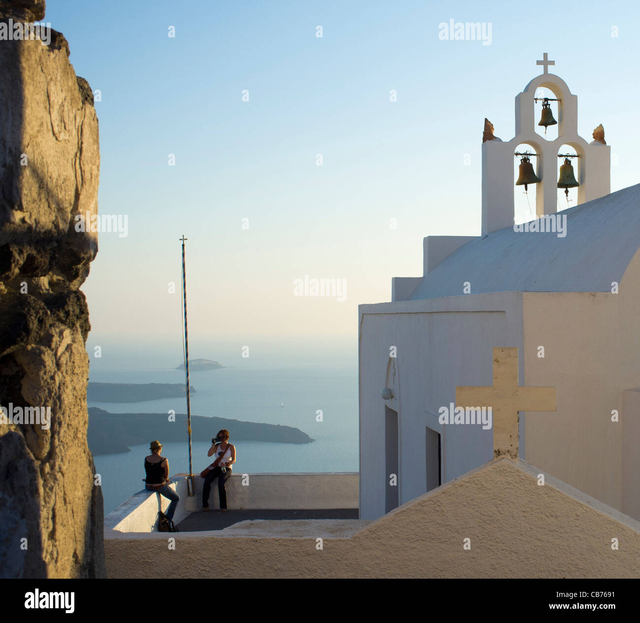 Santorin, Grèce Banque D'Images