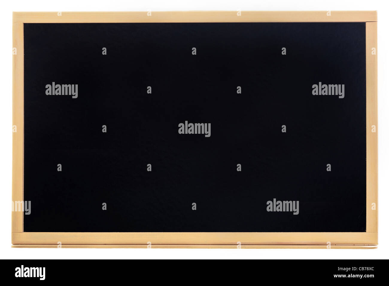 Tableau noir isolé sur fond blanc Banque D'Images