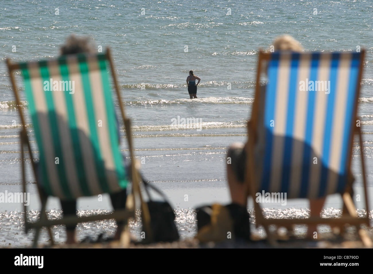 Ville balnéaire Worthing dans l'East Sussex Banque D'Images