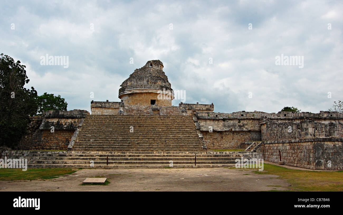 El Caracol, Chichen Itza, Mexique Banque D'Images