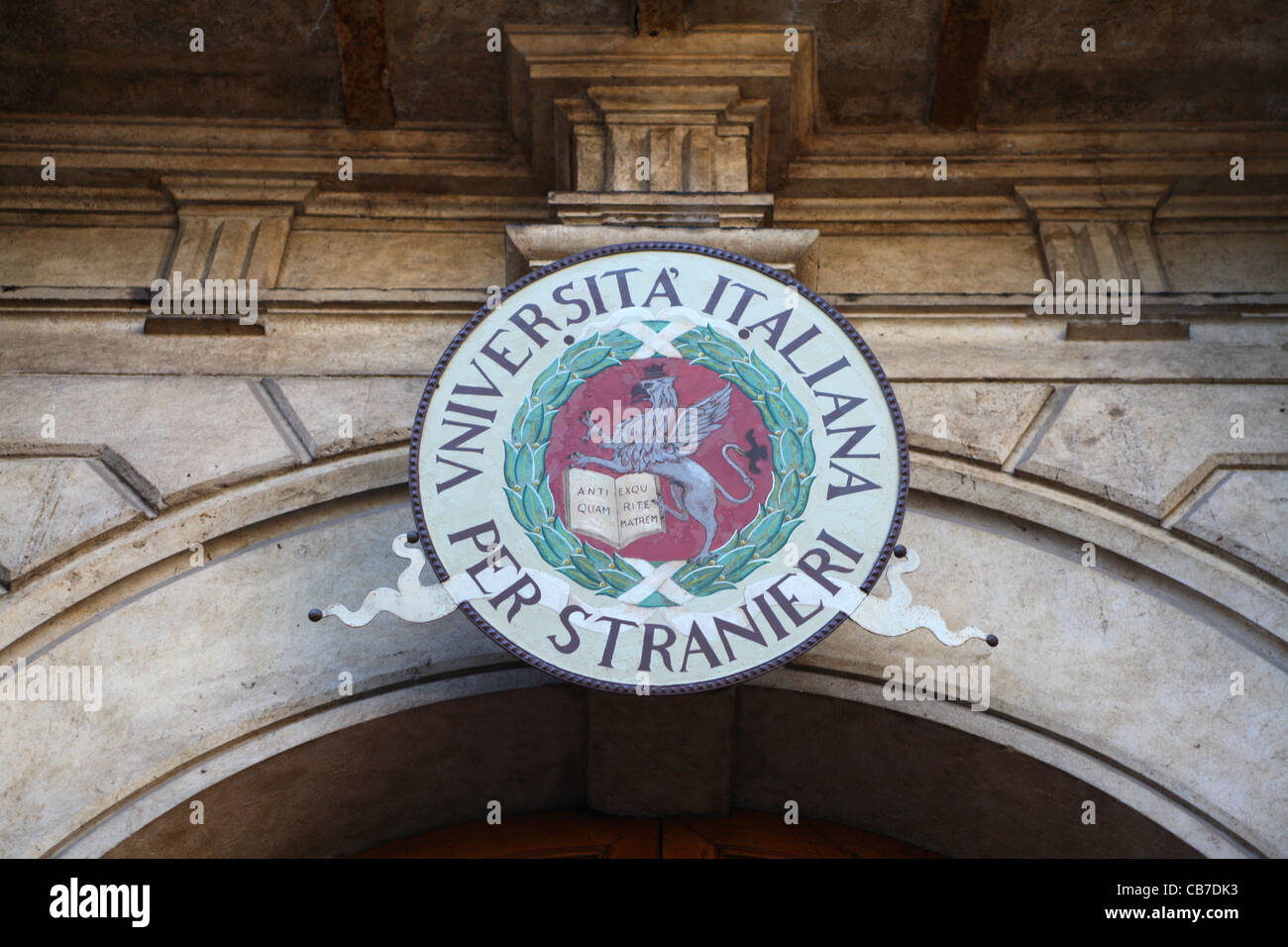Inscrivez-vous pour l'Université pour étrangers de Perugia "Università per Stranieri di Perugia' Banque D'Images Inscrivez-vous pour l'Université pour étrangers de Perugia "Università per Stranieri di Perugia' Banque D'Images