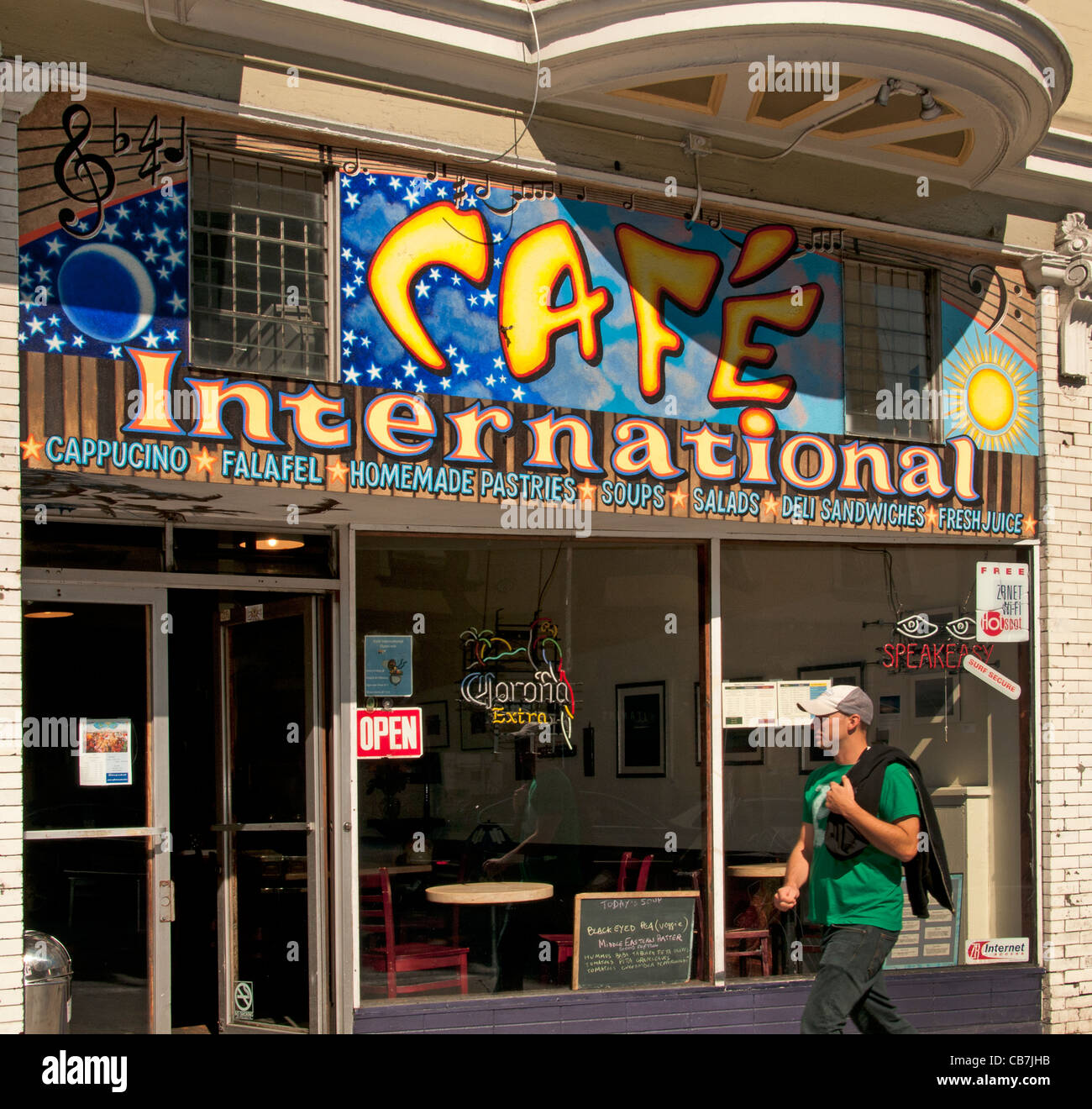 Cafe San Francisco International Haight Ashbury Street California USA United States Banque D'Images