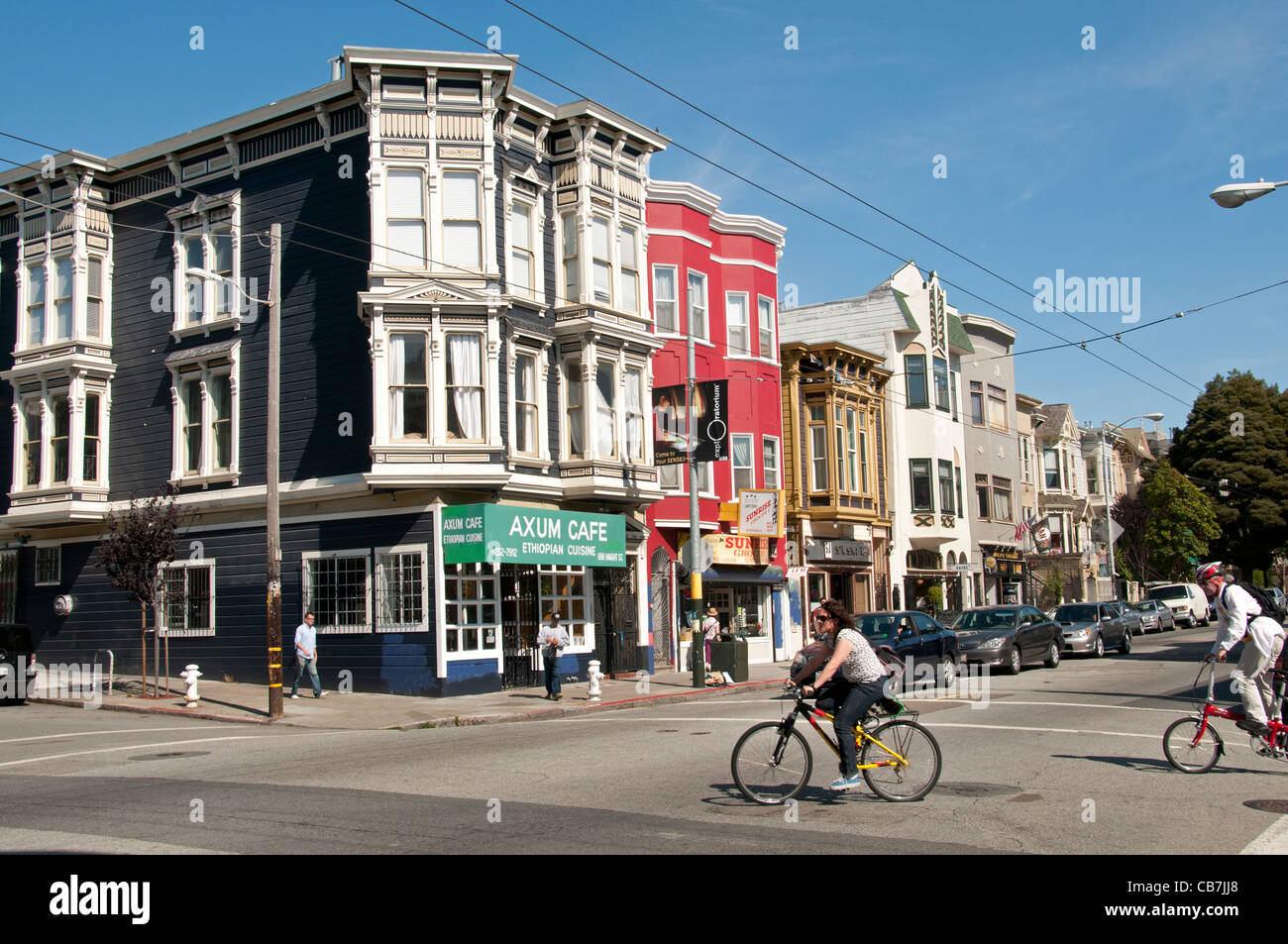 Axoum Café San Francisco Haight Ashbury Street California USA United States Banque D'Images