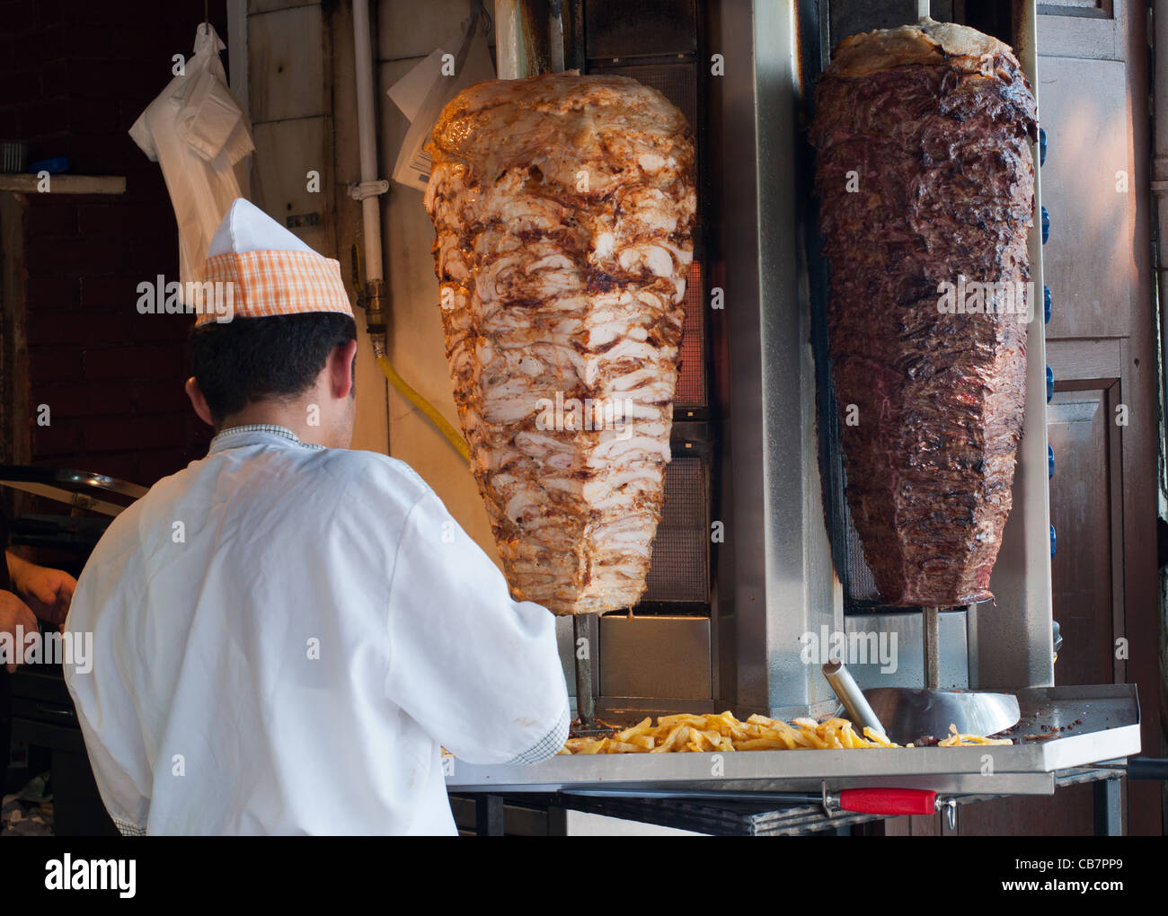 De kebab à Istanbul, Turquie. Banque D'Images