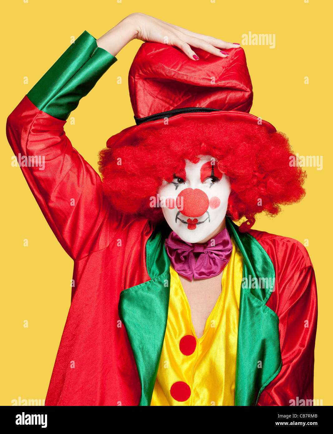 clown drôle Banque D'Images