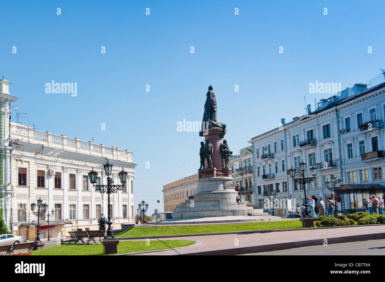 Monument à la grande Catherine express russe à Odessa en Ukraine. Banque D'Images