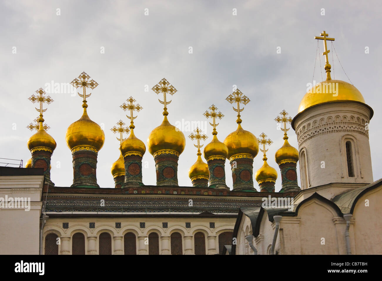 Cathédrale de l'Assomption au Kremlin, Moscou, Russie Banque D'Images