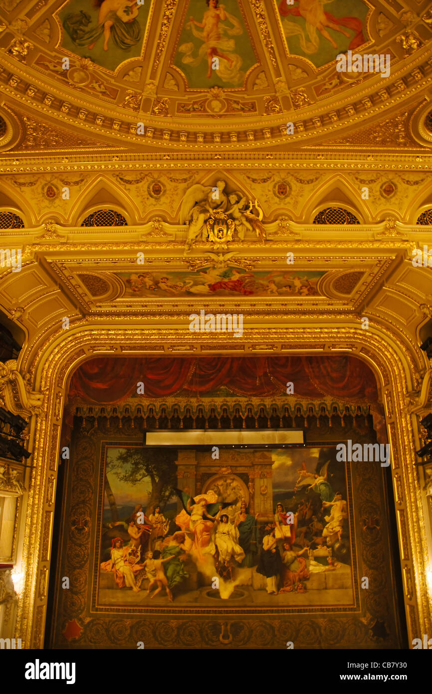 Plafond de l'Opéra, Lviv, Ukraine Banque D'Images