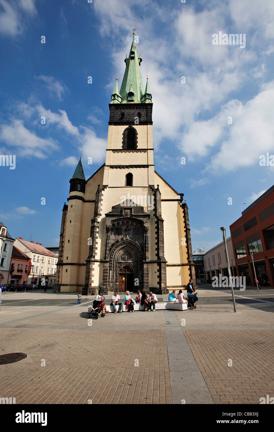 L'église de l'Assomption de Notre-Dame, Usti nad Labem (CTK Photo/Josef Horazny) Banque D'Images