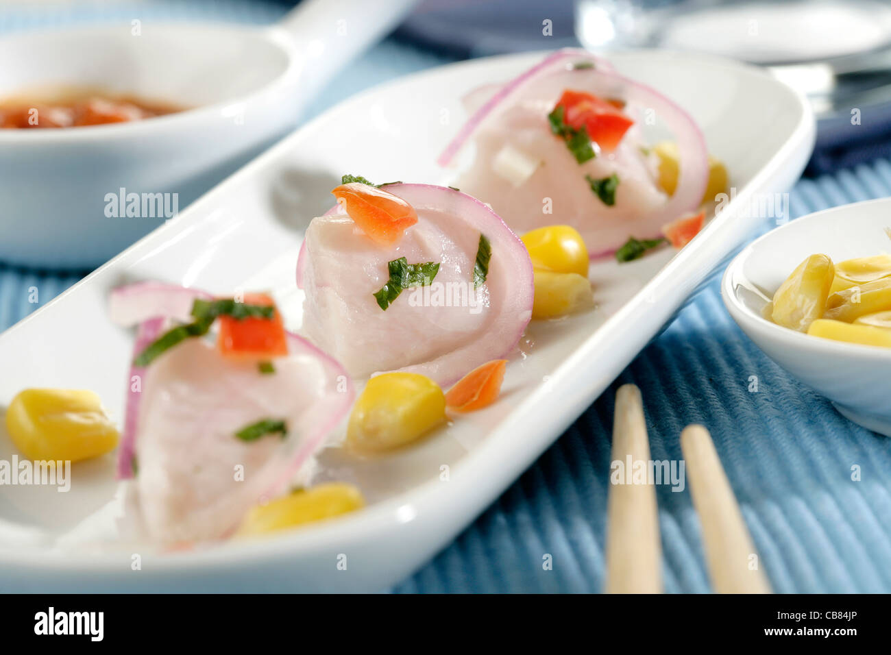 Ceviche péruvien Banque D'Images