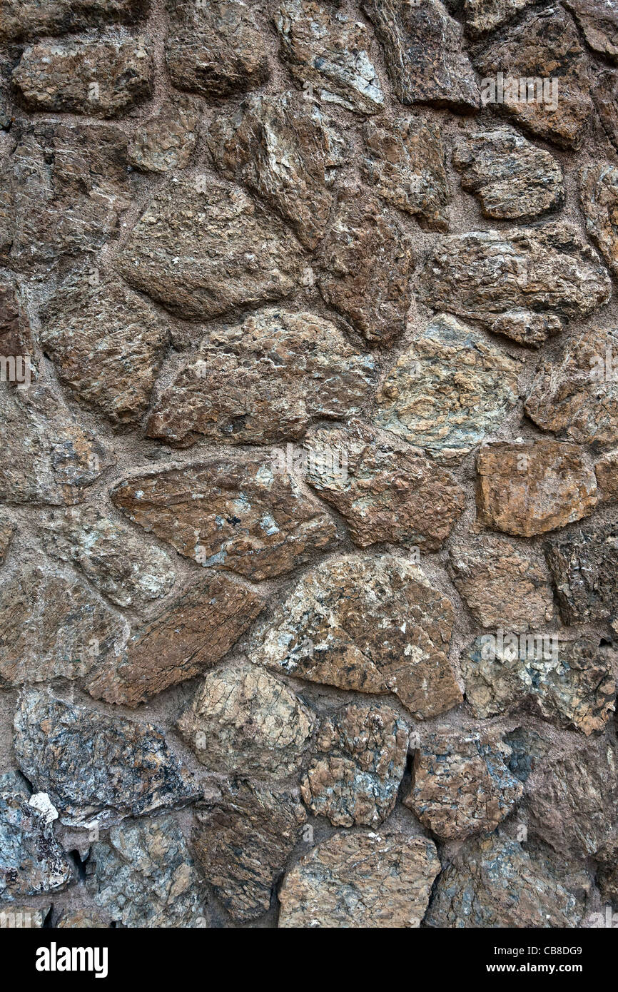 La texture du mur de pierre Banque D'Images