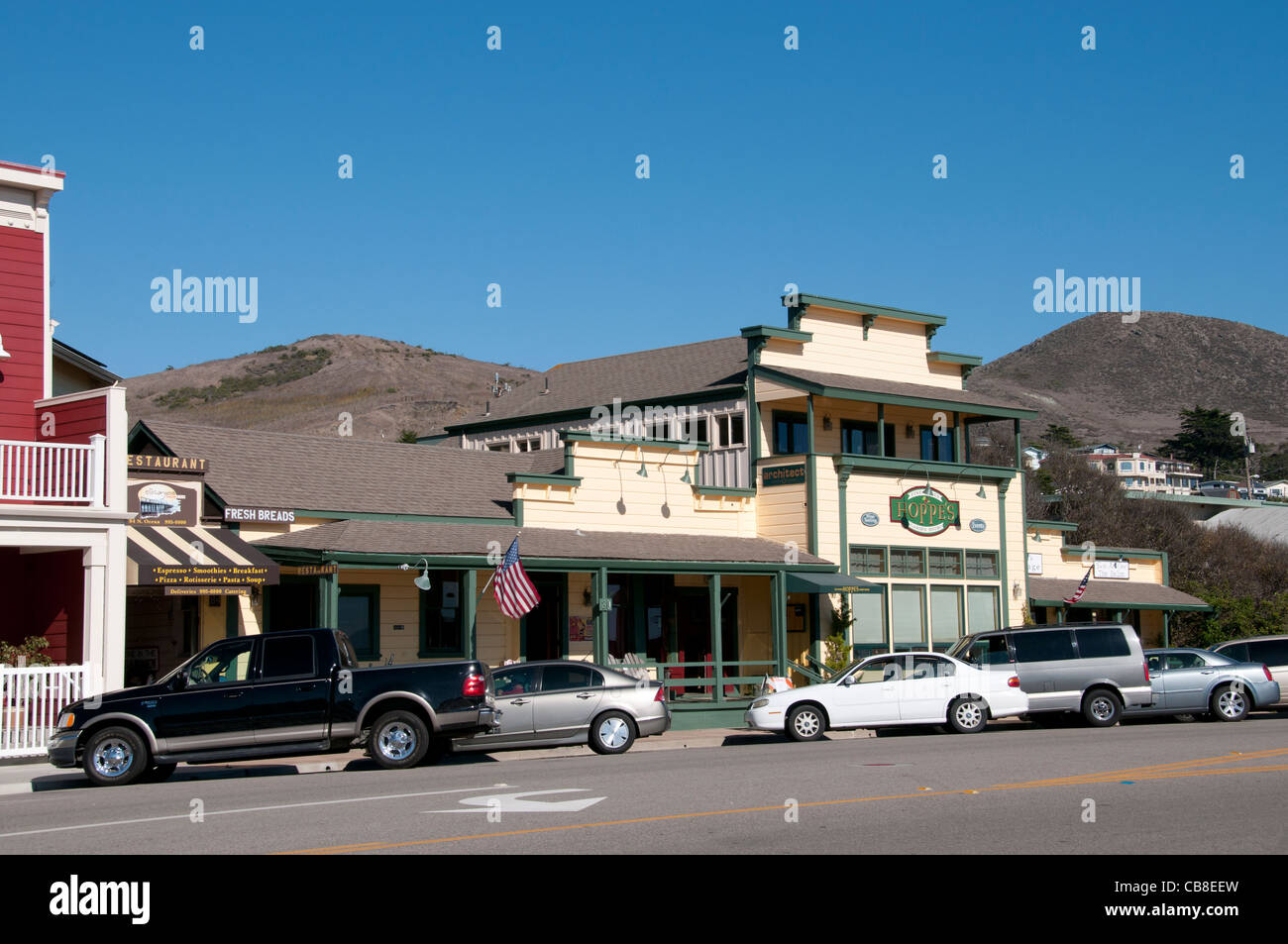 Cayucos California Etats-Unis d'Amérique American USA Town City Banque D'Images