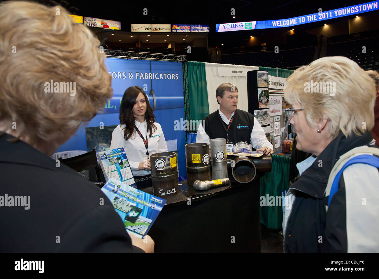 Salon professionnel pour les entreprises oeuvrant dans le forage de gaz naturel Banque D'Images