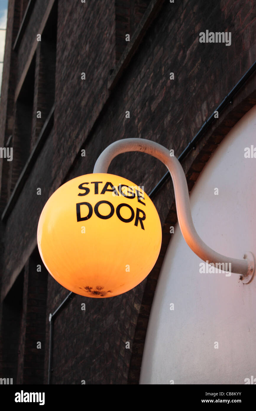 Étape affiche de porte à l'Old Vic Banque D'Images