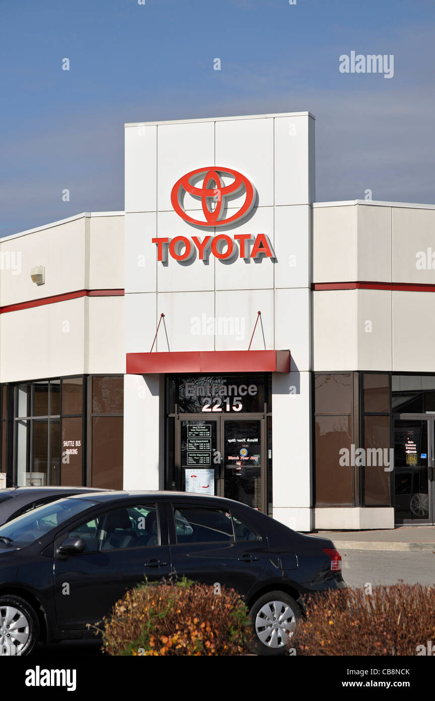 Concessionnaire automobile Toyota Banque D'Images
