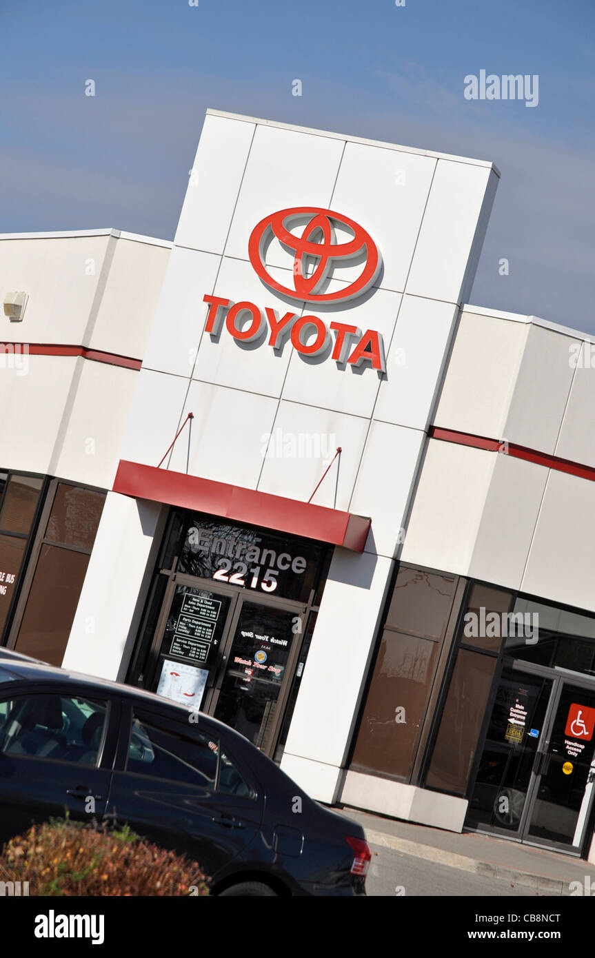 Concessionnaire automobile Toyota Banque D'Images