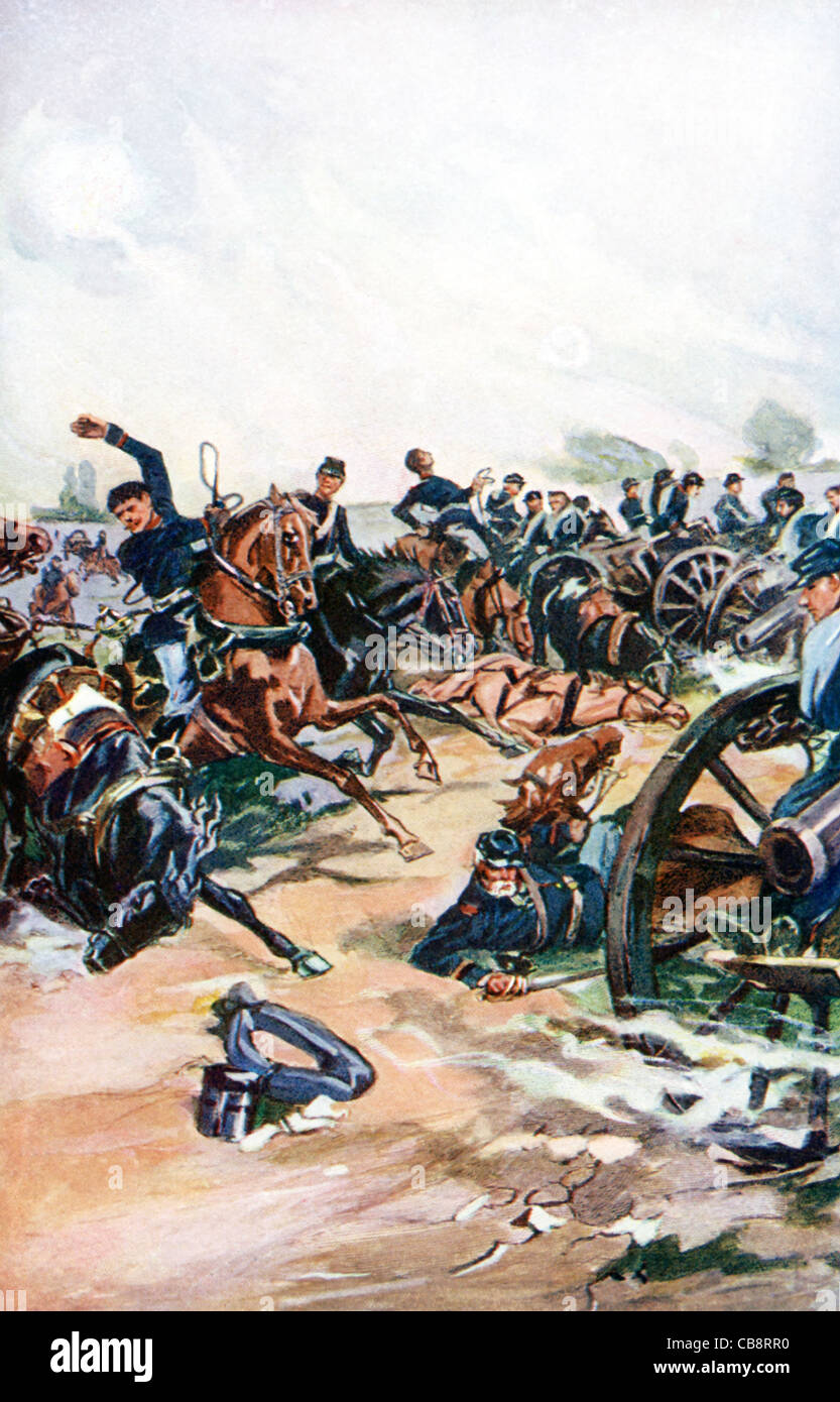 La bataille de Gettysburg, une grande bataille de la Révolution américaine, a été battu 1-3, juillet 1863, à Gettysburg, Pennsylvanie. Banque D'Images