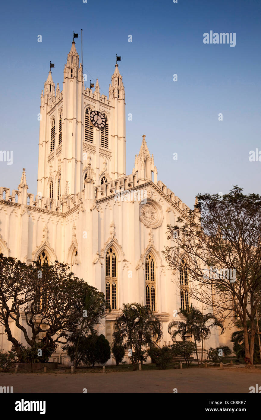 L'Inde, le Bengale occidental, Calcutta, la Cathédrale St Paul Banque D'Images