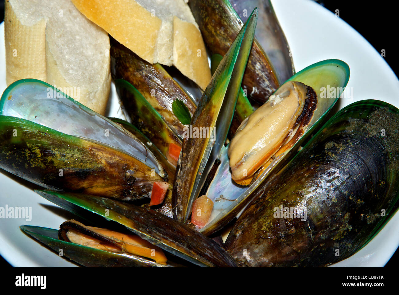 Green lipped mussels Banque de photographies et d’images à haute