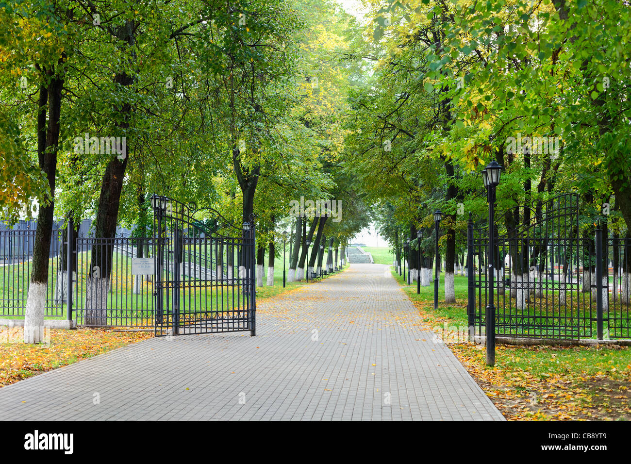 Vladimir Russie - Septembre 24 Ville : boulevard nom comme sur Pouchkine 24 2011 en Russie. Banque D'Images