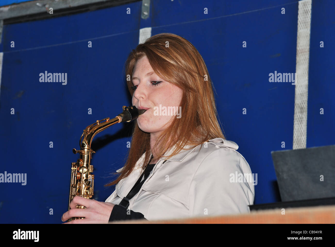 Saxophoniste Banque D'Images