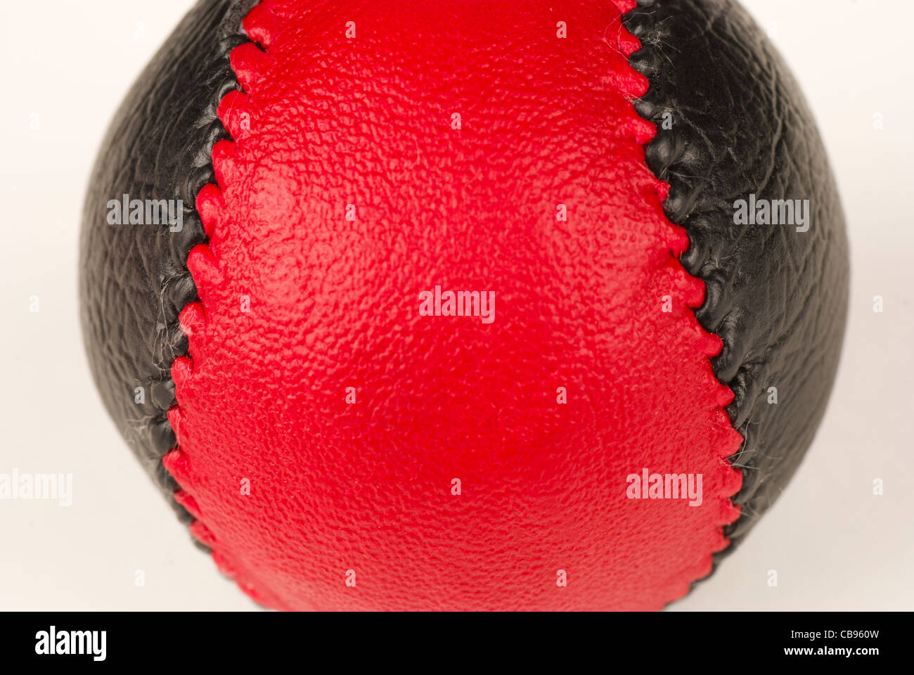 Balle pelote basque espagnol traditionnels fabriqués à la main, avec ses coutures grossières typiques Banque D'Images