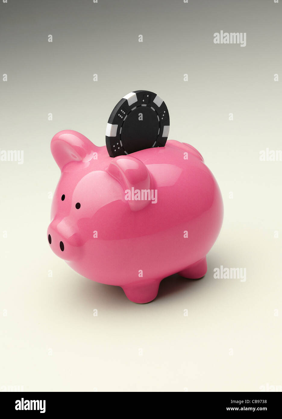 Jouer avec vos économies Banque D'Images