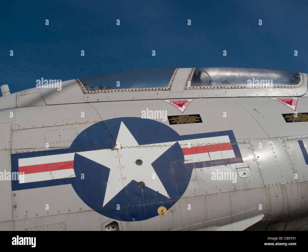 L'ancien avion de chasse USA, Allemagne Banque D'Images
