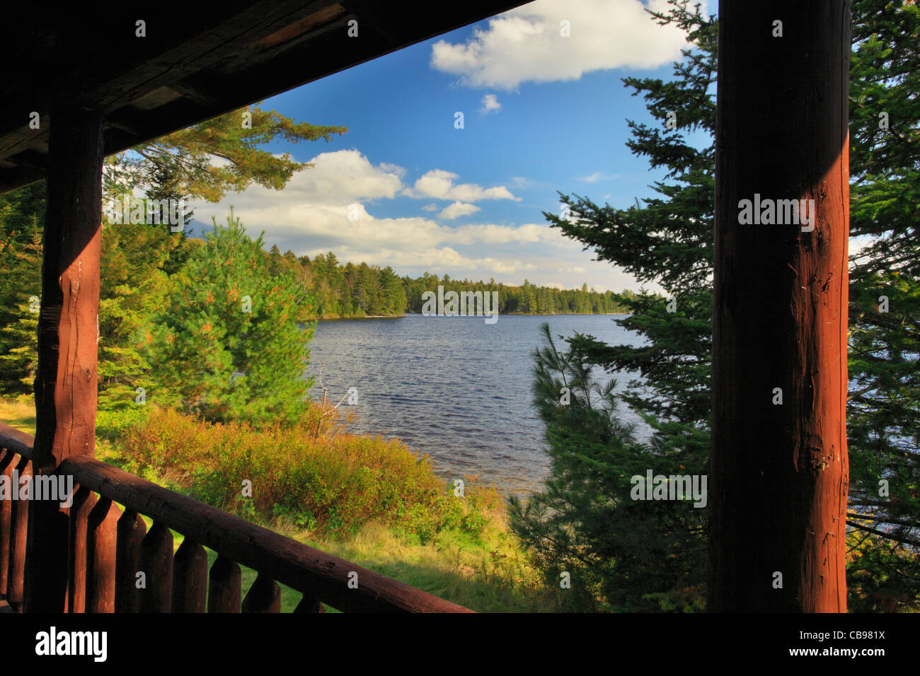 Étang des reins, Baxter State Park, Kings Beach, Maine, USA Banque D'Images