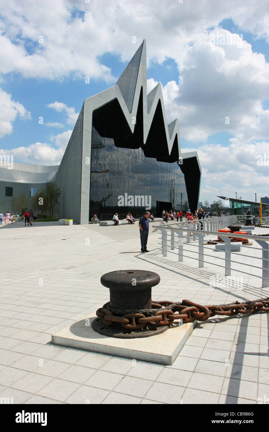 Le nouveau musée au bord de Glasgow. Banque D'Images