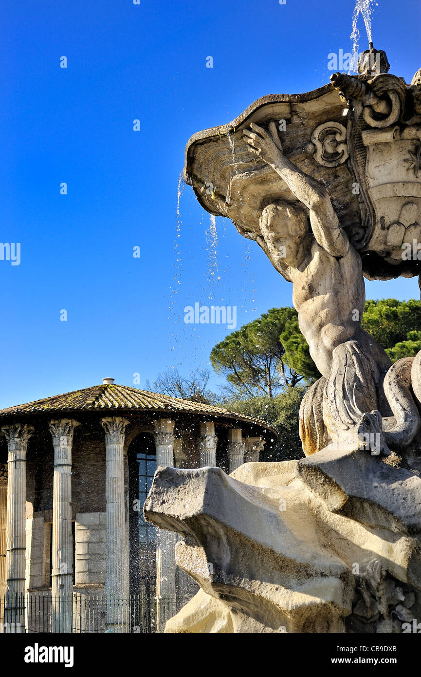 Temple de Vesta, Rome, Italie. Banque D'Images