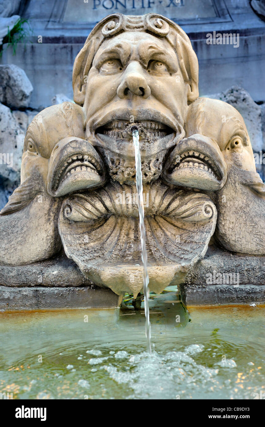 Fontaine, Piazza della Rotonda, Rome, Italie. Banque D'Images