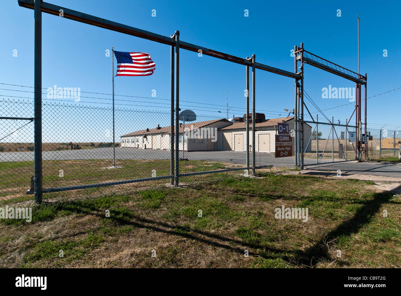 Site Historique National Minuteman Missile, le Dakota du Sud. Banque D'Images