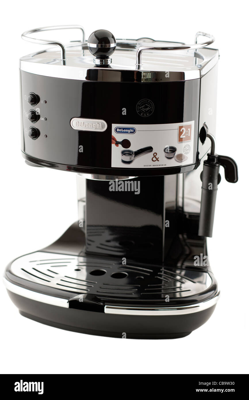 Deux en un Delonghi espresso et cappuccino machine à café Banque D'Images