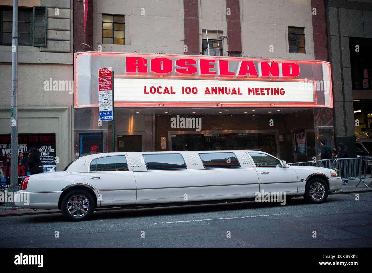 E Roseland Ballroom rénové près de Times Square le Samedi 3 décembre 2011. (© Richard B. Levine) Banque D'Images