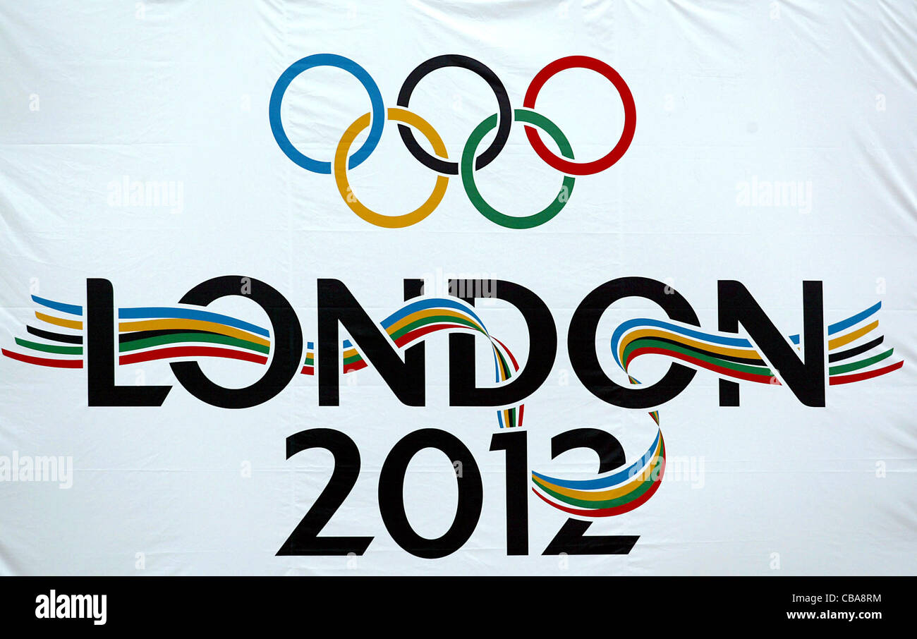 Aux Jeux Olympiques 2012 Bid Banner Banque D'Images