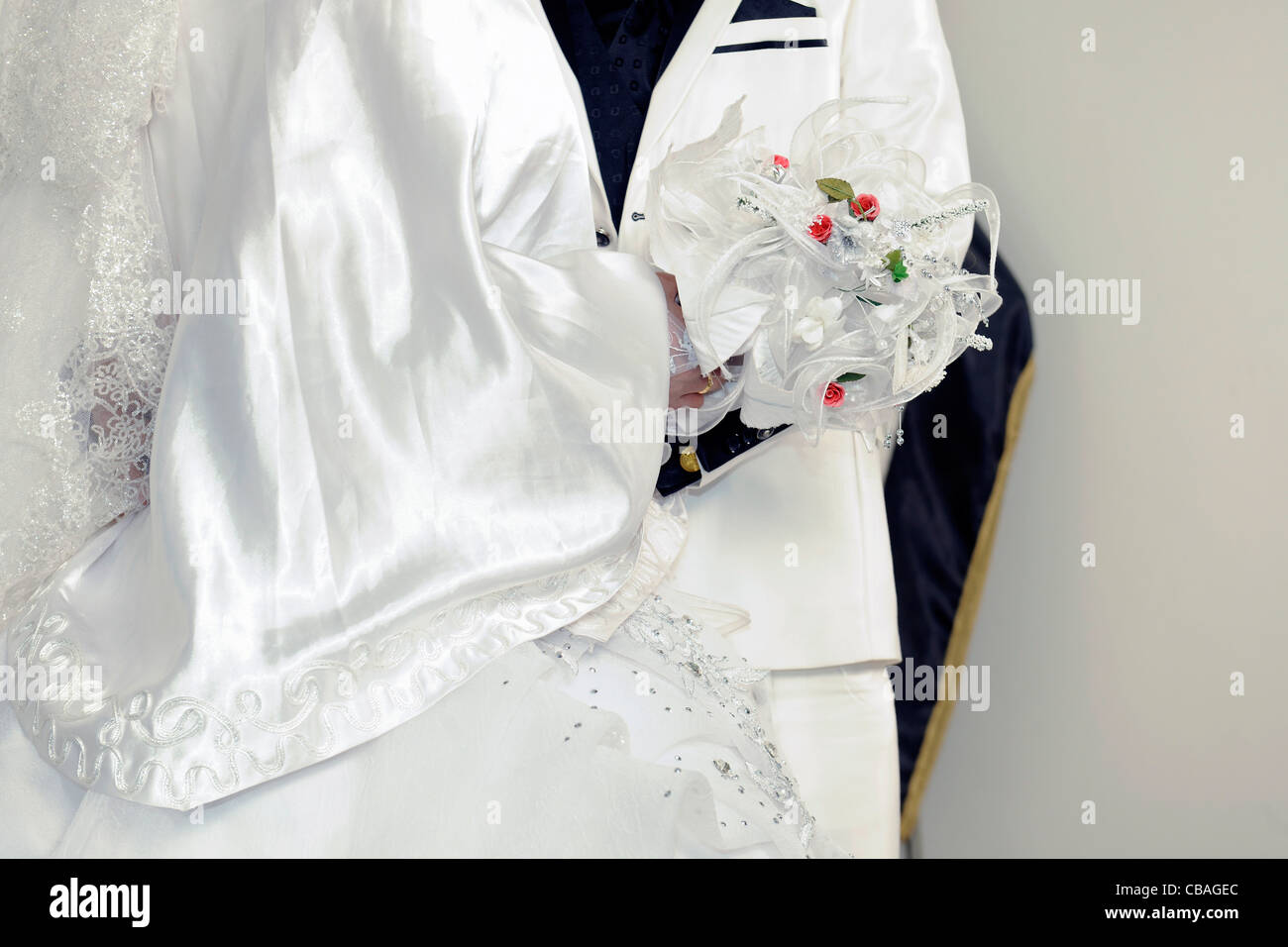 L'Iraq, à Bagdad. Au photographe de mariage. Banque D'Images