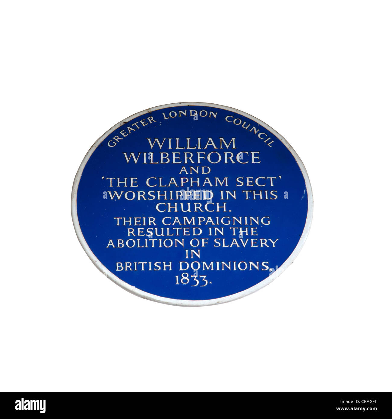 William Wilberforce Blue Plaque Banque D'Images