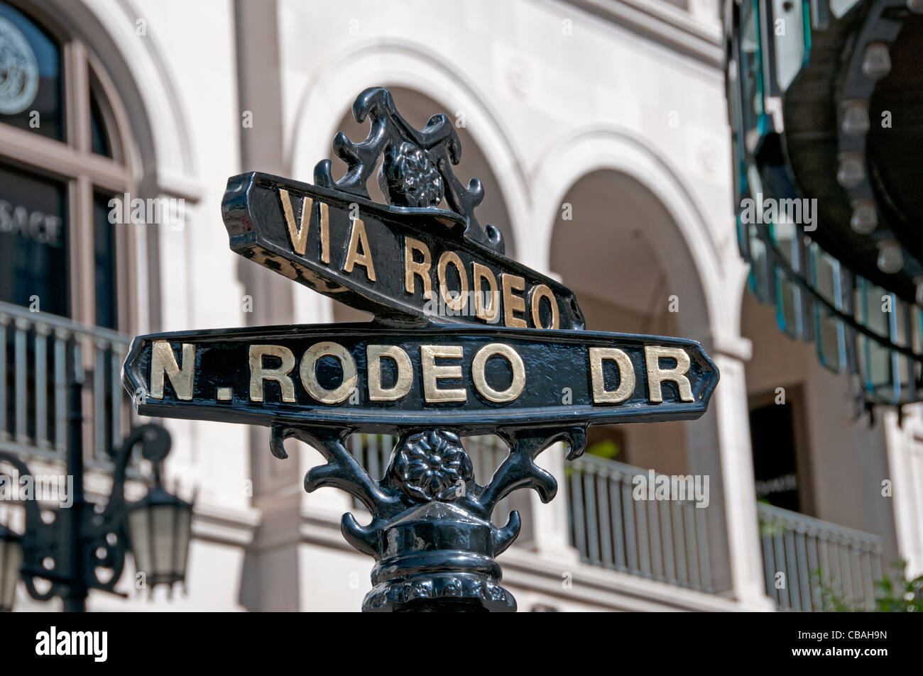 Boutiques boutiques de Rodeo Drive à Beverly Hills, Los Angeles California United States Banque D'Images