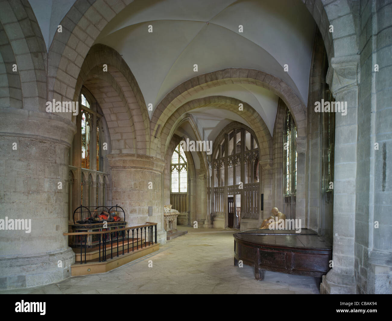 La cathédrale de Gloucester sud déambulatoire Banque D'Images