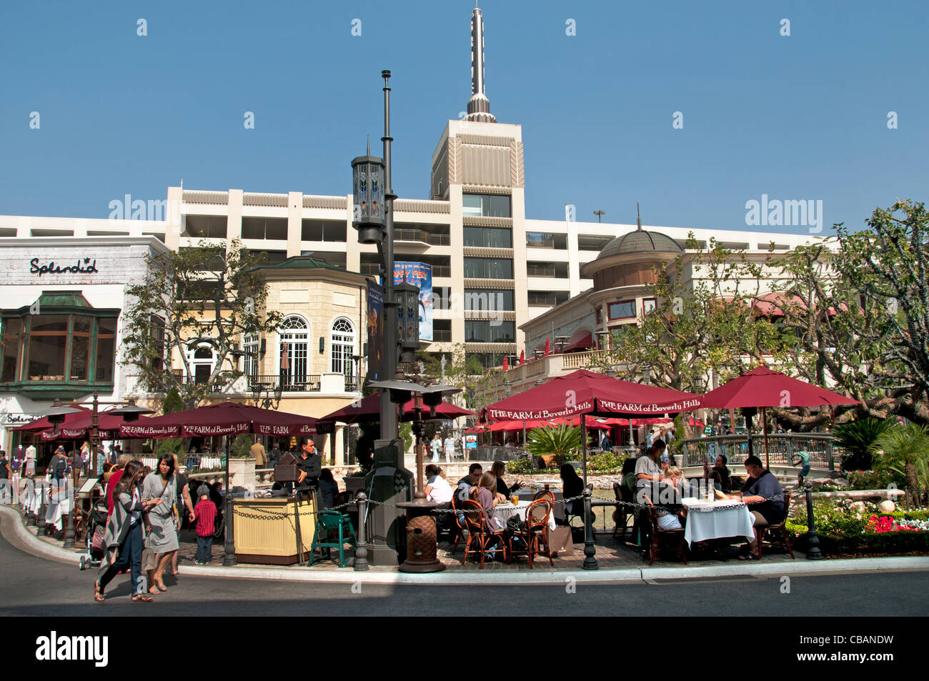 Le Grove Farmers Market retail entertainment shopping mall Los Angeles California United States Banque D'Images