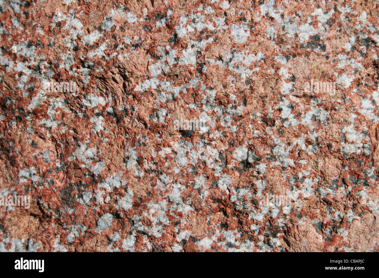 Surface de roche de granite feldspath rose Banque D'Images