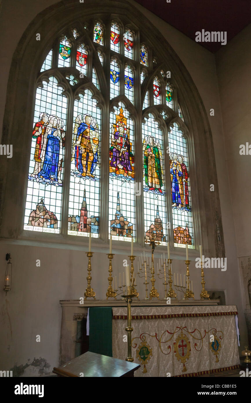 St Michel Archange intérieur de l'Église, St Michaels Square, Vieille Ville, Southampton, Hampshire, England, UK Banque D'Images