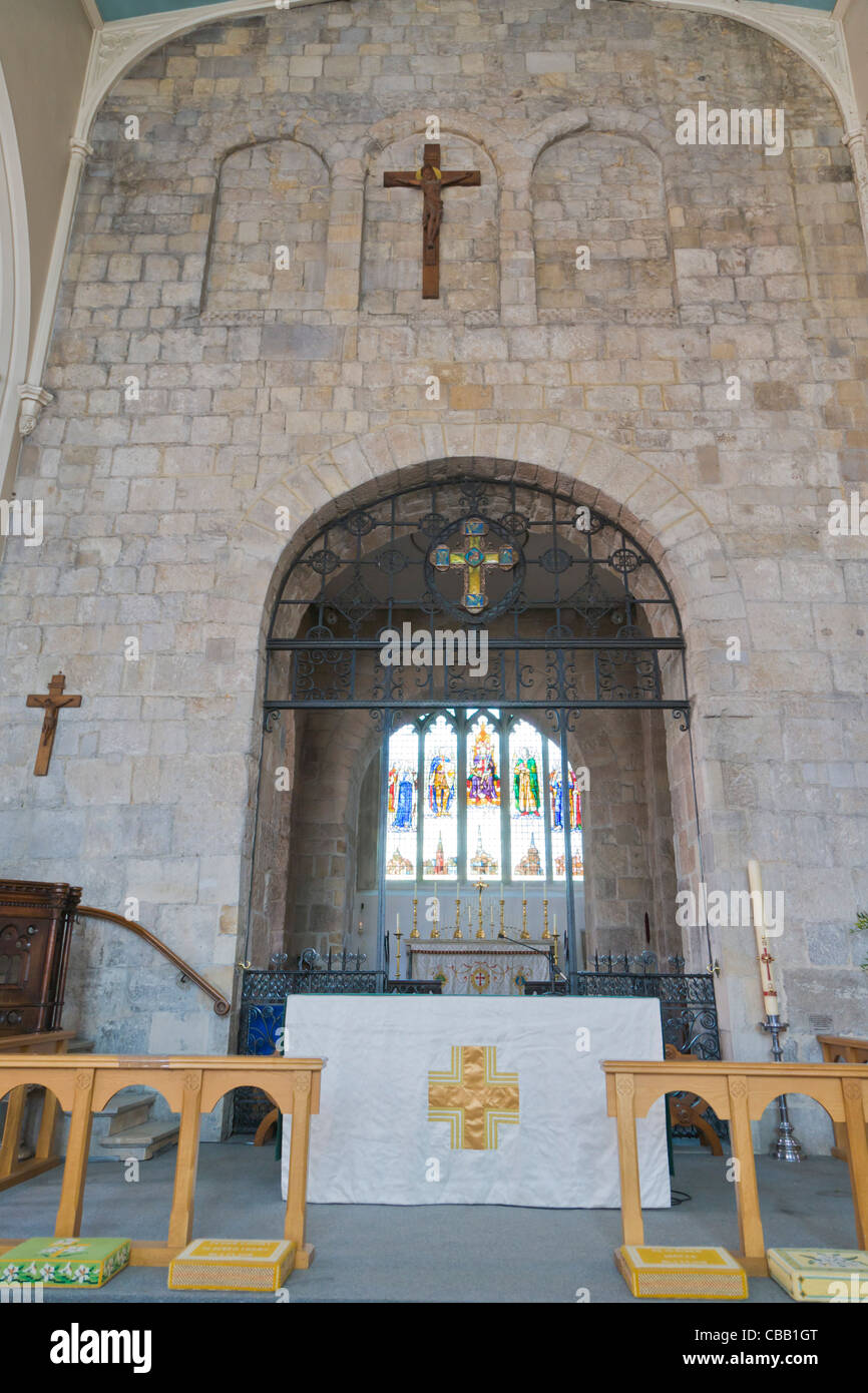 St Michel Archange intérieur de l'Église, St Michaels Square, Vieille Ville, Southampton, Hampshire, England, UK Banque D'Images
