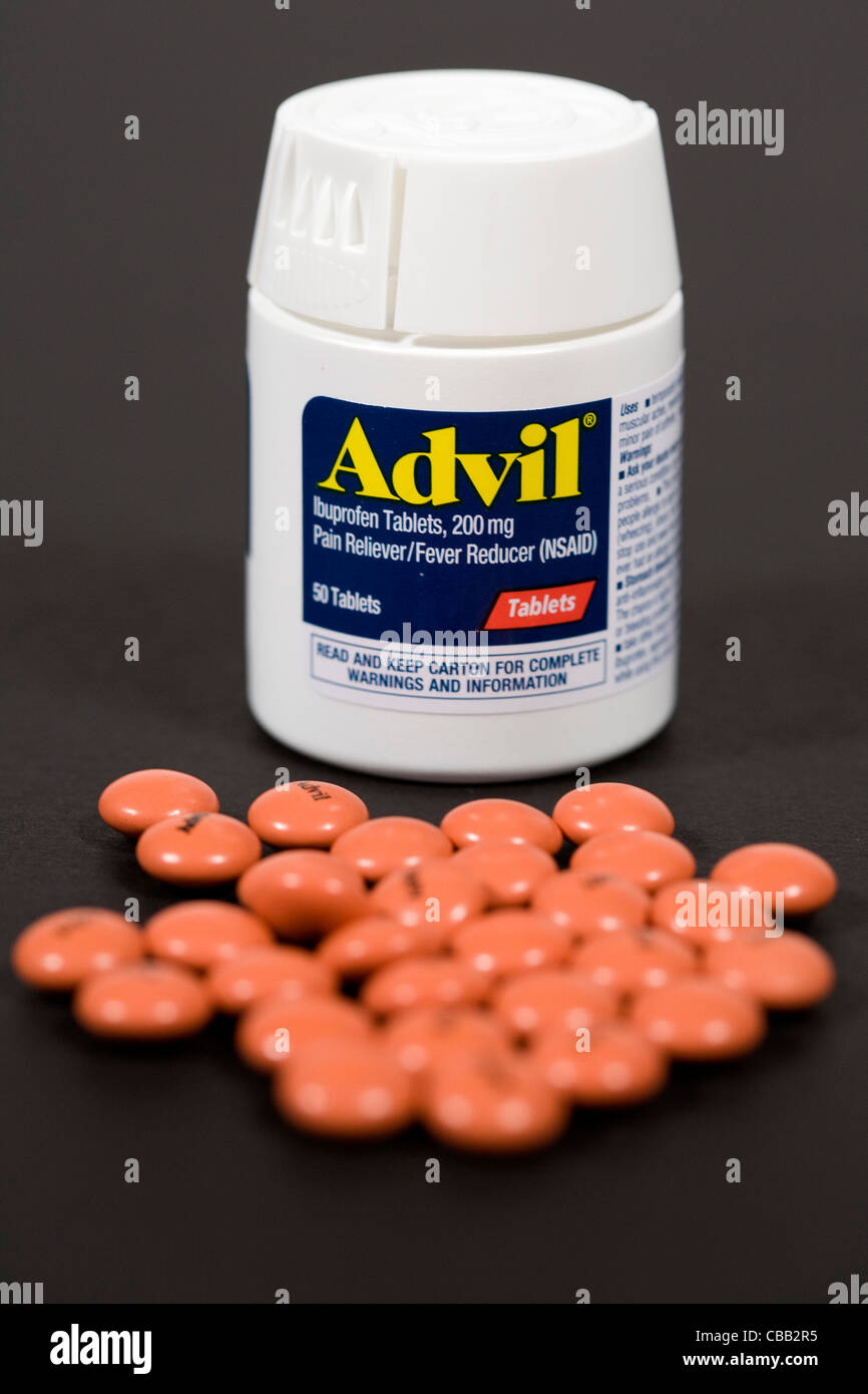 Advil ibuprofen pills Banque de photographies et d'images à haute  résolution - Alamy