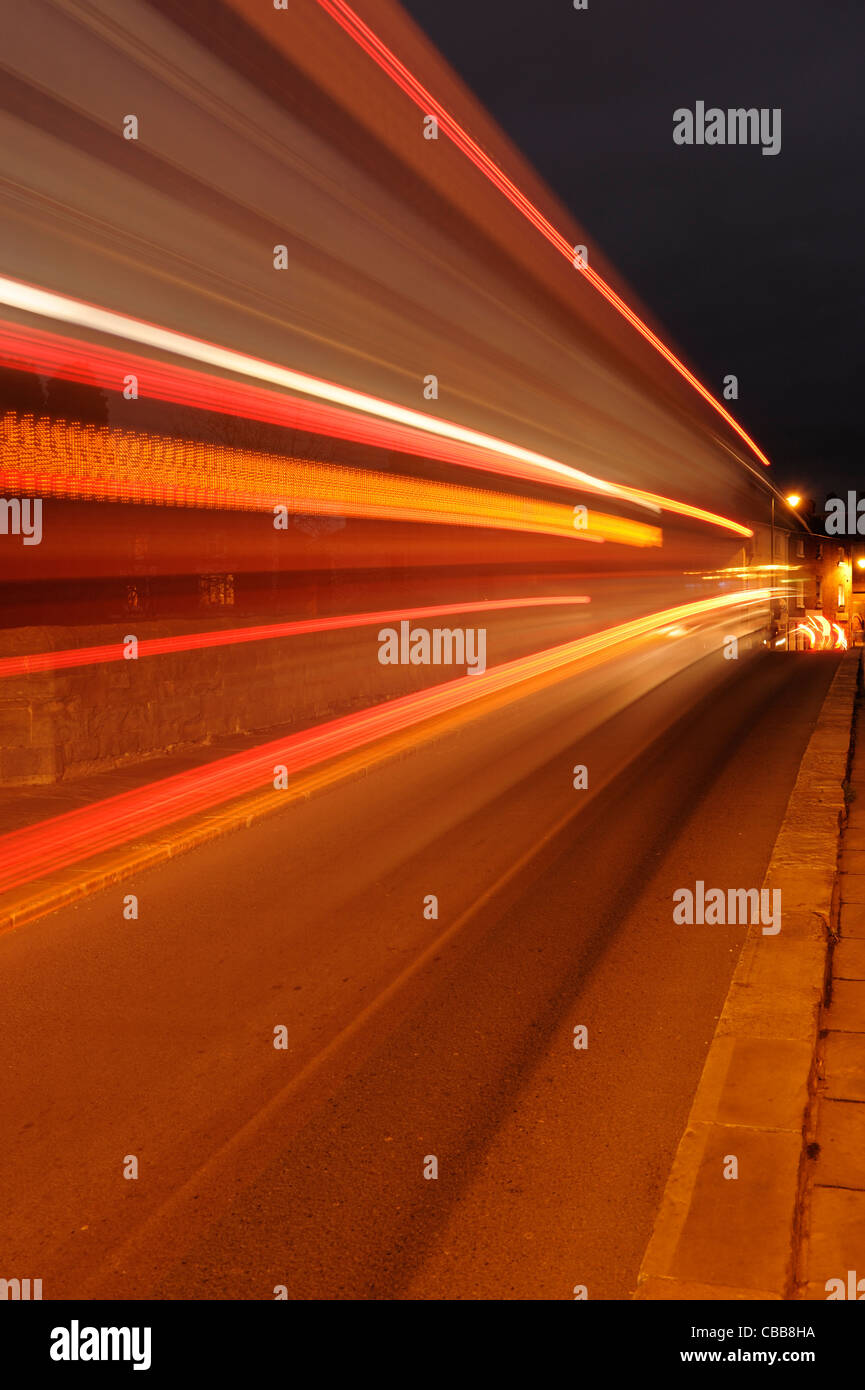 Résumé des lumières dans la nuit Banque D'Images