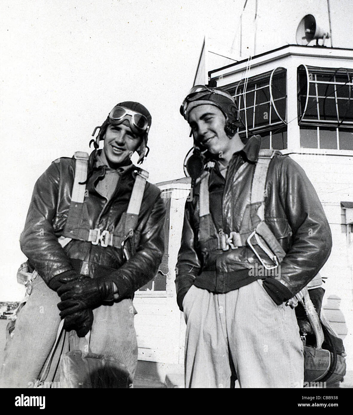 Les pilotes stagiaires. USA WW11 Banque D'Images