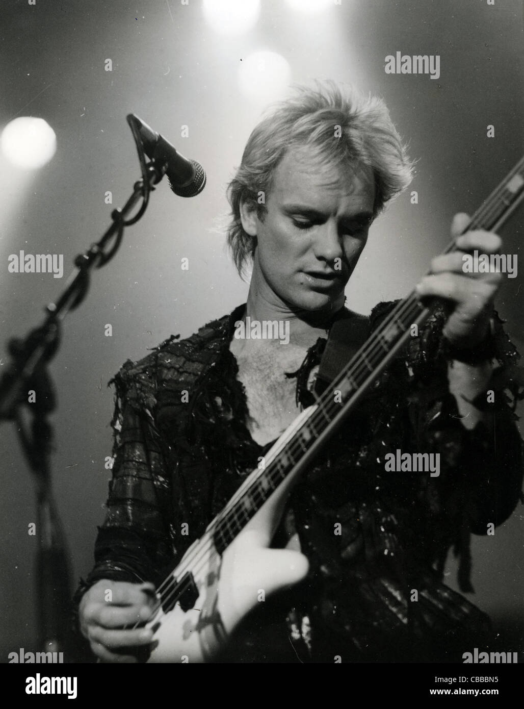 Le groupe de rock britannique de police avec Sting en décembre 1983. Photo D Hartas Banque D'Images