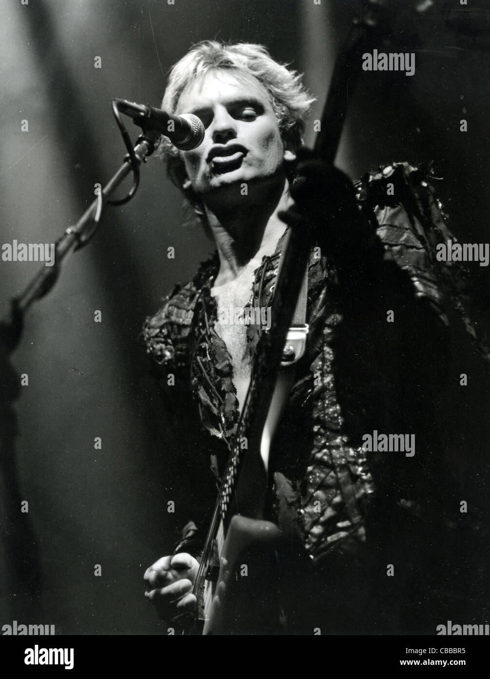 Le groupe de rock britannique de police avec Sting en décembre 1983. Photo D Hartas Banque D'Images
