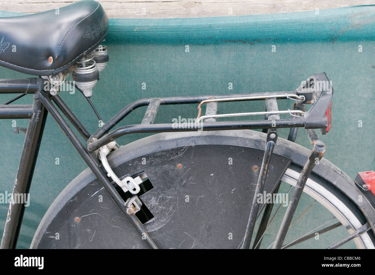 Porte-bagages cycle vélo pousser pushbikes cyles pushbike porte arrière du châssis Banque D'Images